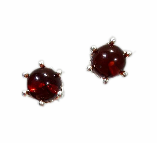 琥珀/純銀耳環 Amber earrings